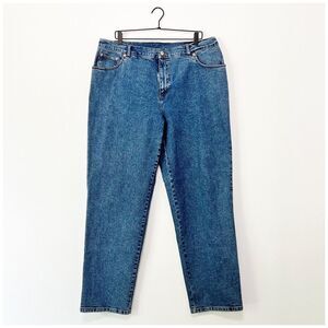 Lauren Jeans Co. By Ralph Lauren Vintage Classic Mom Jean High-Rise Blue Sz 16W